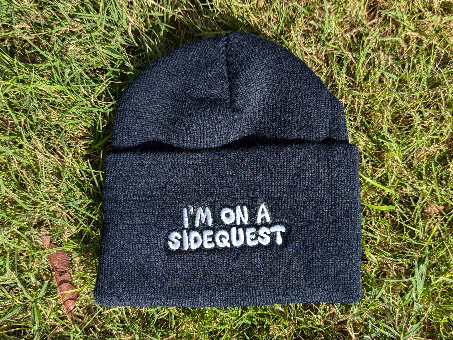 I'm On A Sidequest - Embroidered Beanie