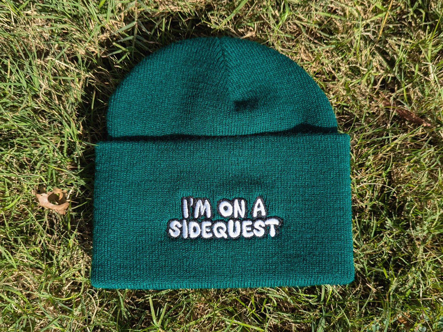 I'm On A Sidequest - Embroidered Beanie