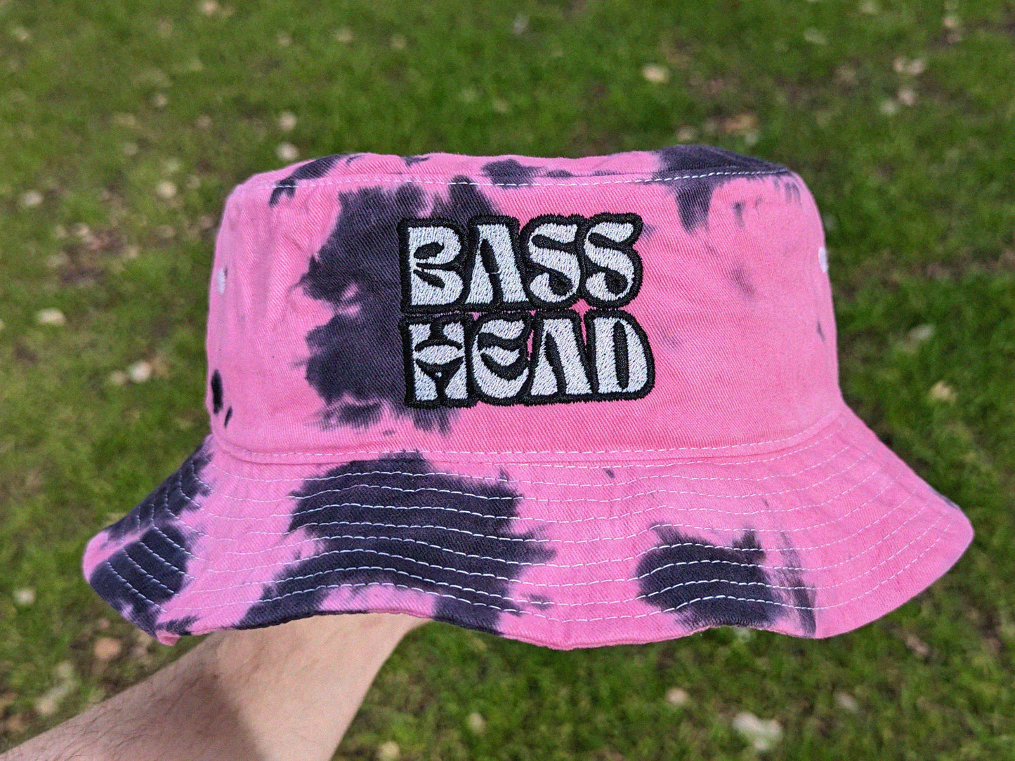 BASS HEAD - Embroidered Tie Dye Bucket Hat