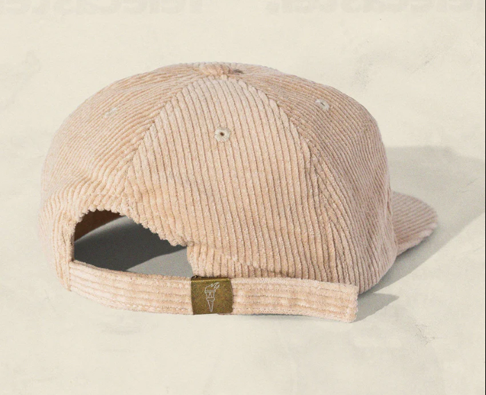 Mushroom Embroidered Corduroy Hat - Flat Bill Adjustable Hat - Unisex Rave Hat Festival Hat Rave Outfit EDM Outfit Accessory