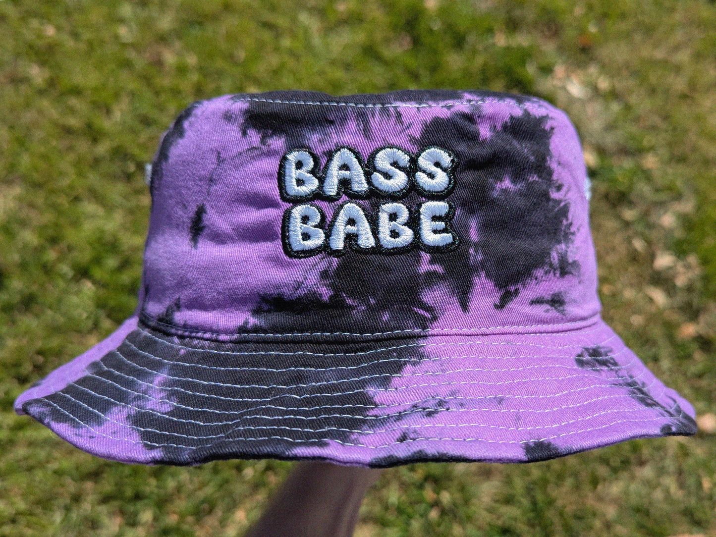 Bass Babe - Embroidered Tie Dye Bucket Hat