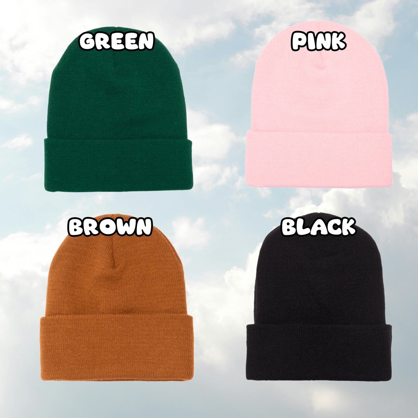 HaHaHeHu Embroidered Beanie Hat - Rave Festival Wear EDM Plur Wook Hat - Riddim Bass Music Dubstep Headwear Gift for Ravers