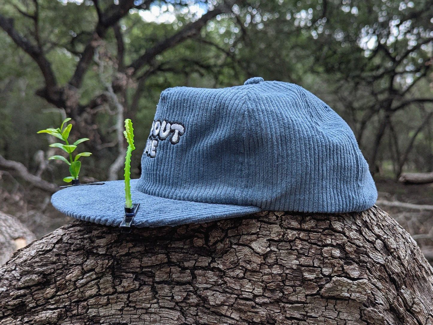 SPROUT ME Embroidered Corduroy Hat - Rave Hat Rave Outfit Music Festival Hat Raver Gift EDM Dubstep Hat Plur Sprout Me Cap Rave Gear Trinket