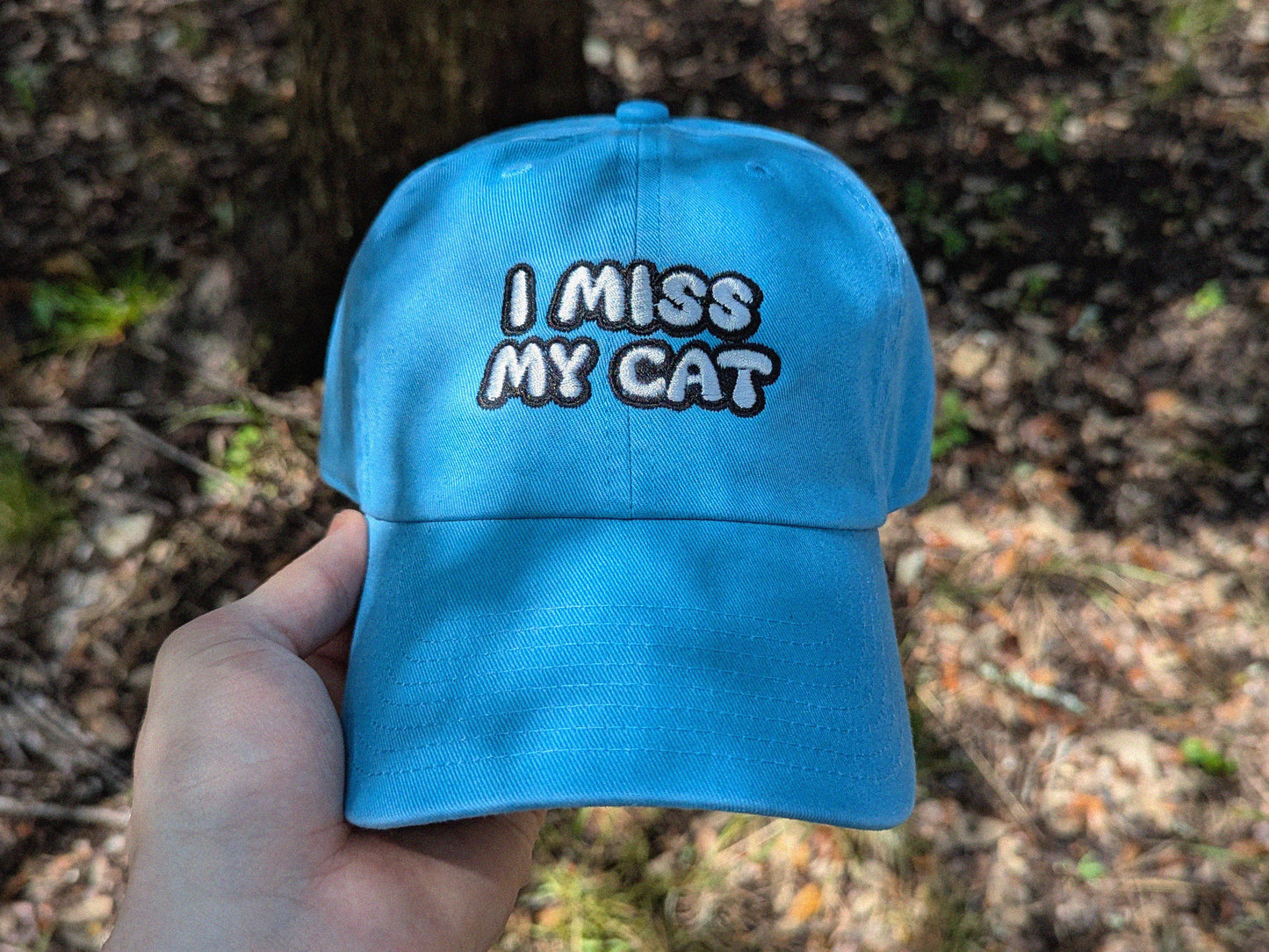 I Miss My Cat/Cats - '47 Brand Embroidered Baseball Cap - Unstructured Dad Hat Cat Gift Cat Lover Hat Cat Dad Hat Funny Cat Hat Embroidered