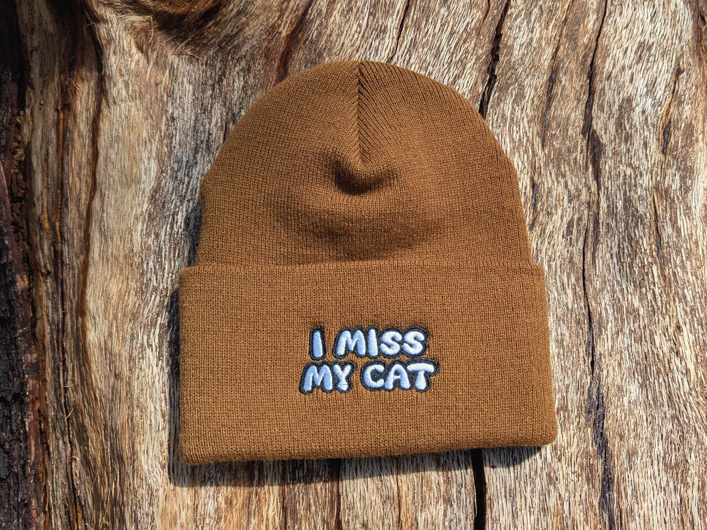 I Miss My Cat/Cats - Embroidered Beanie - Cat Gift Cat Lover Hat Cat Beanie Funny Cat Hat Embroidered Soft Cozy Cat Beanie I Miss My Cats