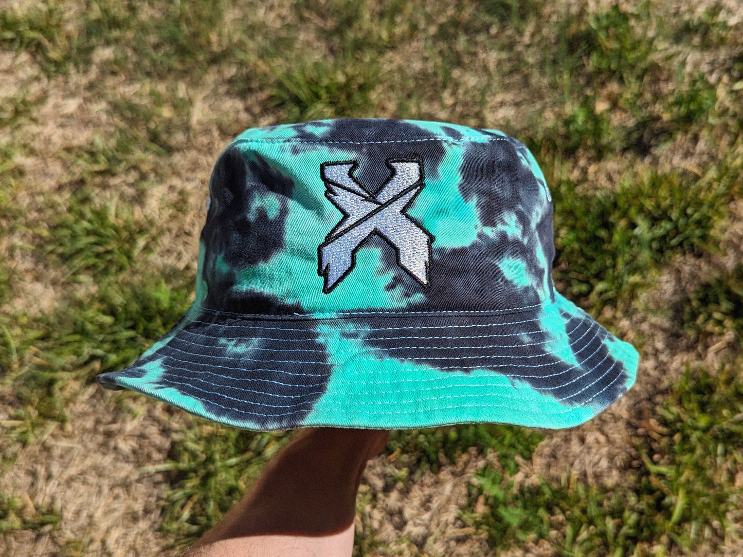 Excision Embroidered Tie Dye Bucket Hat - Rave Bucket Hat - Dubstep Riddim Hat - Excision Merch Excision Hat Tie Dye Excision