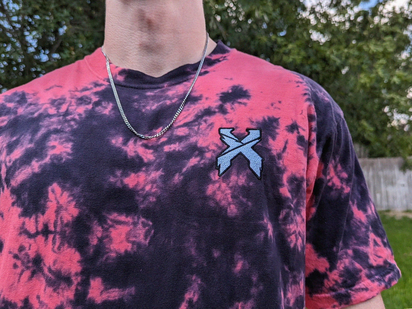 Excision Embroidered Tie Dye Shirt- Festival Outfit Rave Outfit Excision Shirt Festival Shirt Rave Gift Dubstep Tee Tie Dye