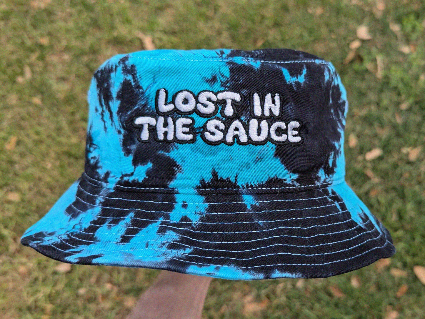 Lost In The Sauce - Embroidered Tie Dye Bucket Hat