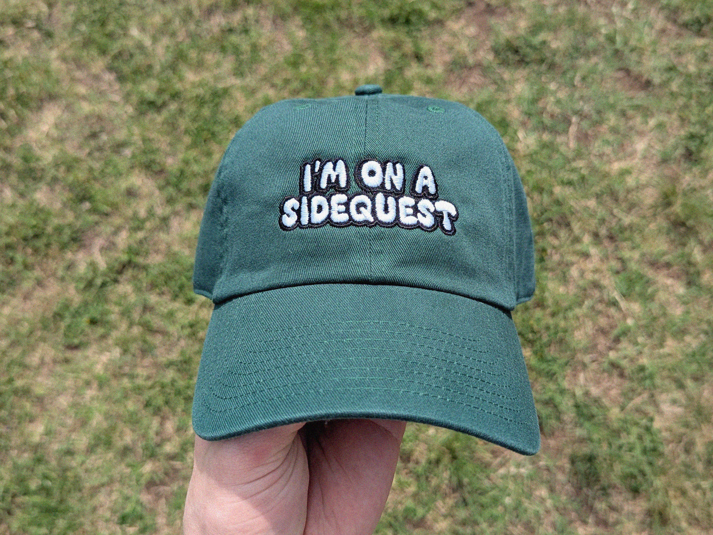 I'm On A Sidequest - '47 Brand Embroidered Baseball Hat - Unstructured Dad Hat Rave Outfit Music Festival Hat EDM Gift Sidequest Dad Hat