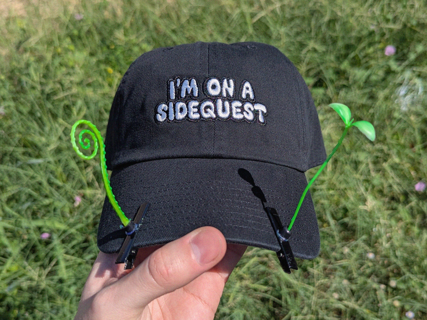 I'm On A Sidequest Baseball Hat - Raver Hat Rave Gift Wook Hat - Embroidered Gamer Cap Gaming Gift - Festival Outfit Rave Outfit Dubstep Hat