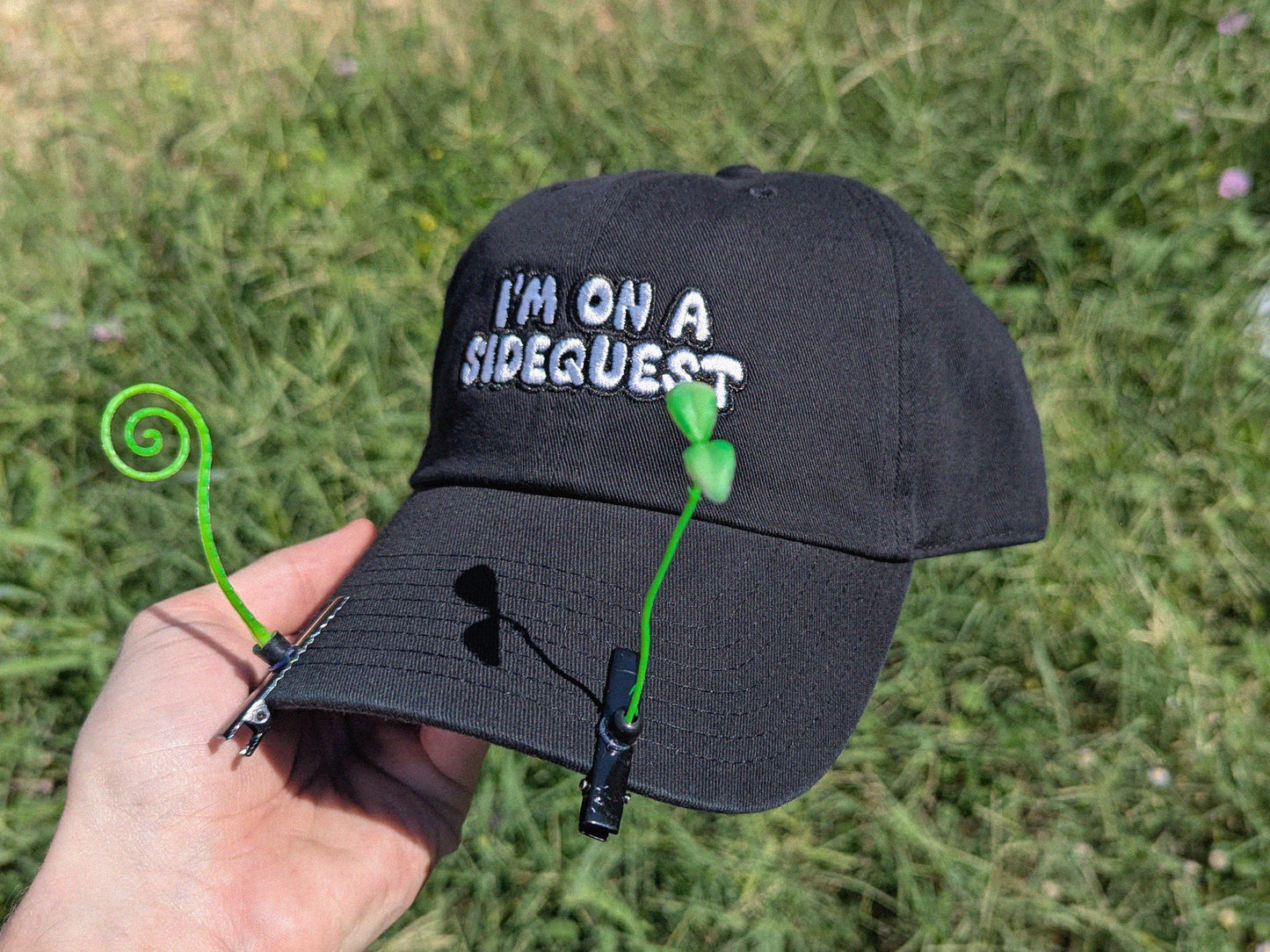 I'm On A Sidequest Baseball Hat - Raver Hat Rave Gift Wook Hat - Embroidered Gamer Cap Gaming Gift - Festival Outfit Rave Outfit Dubstep Hat