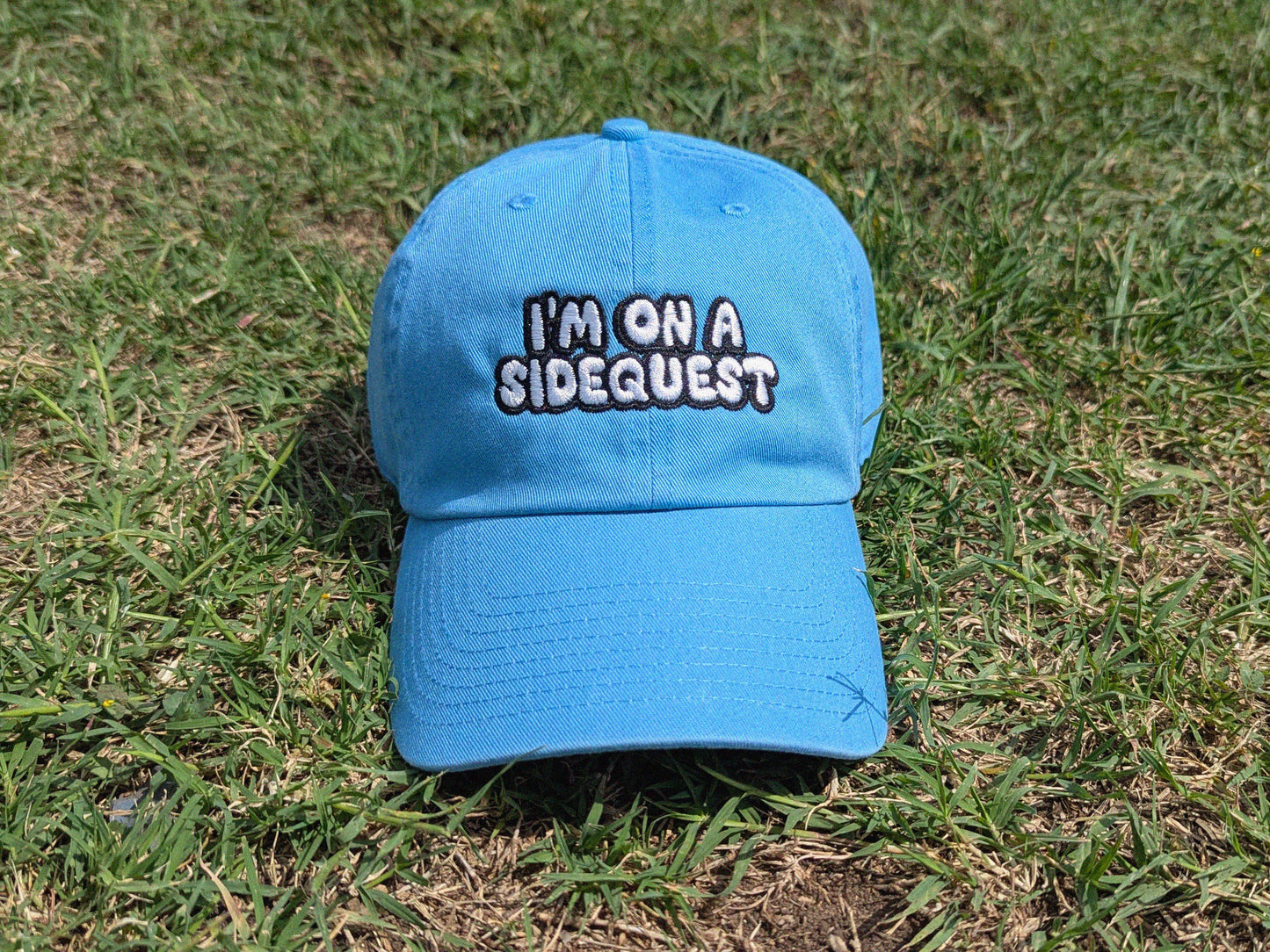I'm On A Sidequest - '47 Brand Embroidered Baseball Hat - Unstructured Dad Hat Rave Outfit Music Festival Hat EDM Gift Sidequest Dad Hat