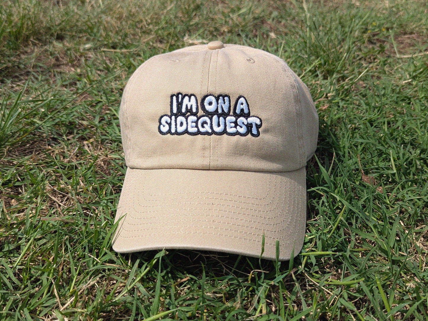 I'm On A Sidequest - '47 Brand Embroidered Baseball Hat - Unstructured Dad Hat Rave Outfit Music Festival Hat EDM Gift Sidequest Dad Hat