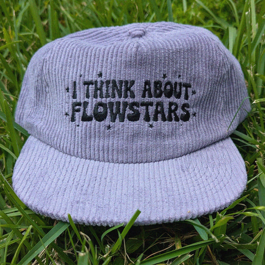 Purple flowstar embroidered rave cap
