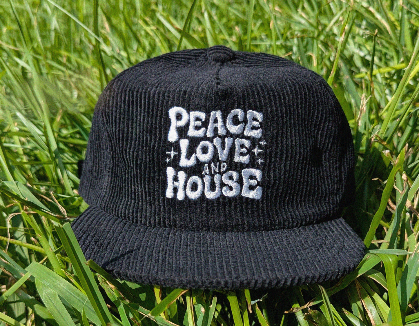 Peace Love and House Corduroy Cap