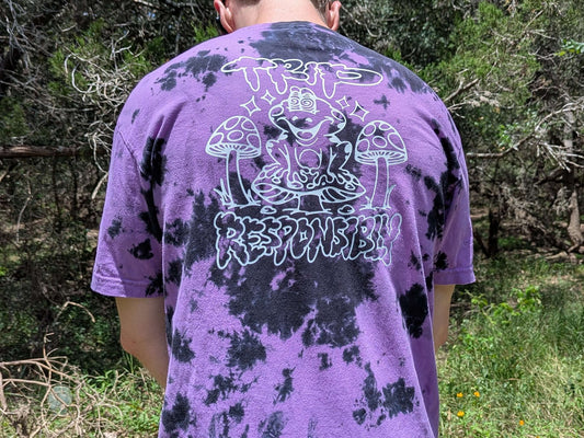 Funny trip responsibly tie dye festival shirt psychedelic EDM rave clothing