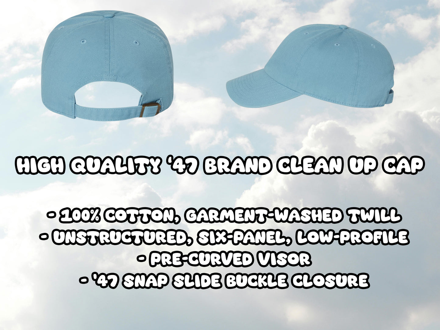 I'm On A Sidequest - '47 Brand Embroidered Baseball Hat - Unstructured Dad Hat Rave Outfit Music Festival Hat EDM Gift Sidequest Dad Hat