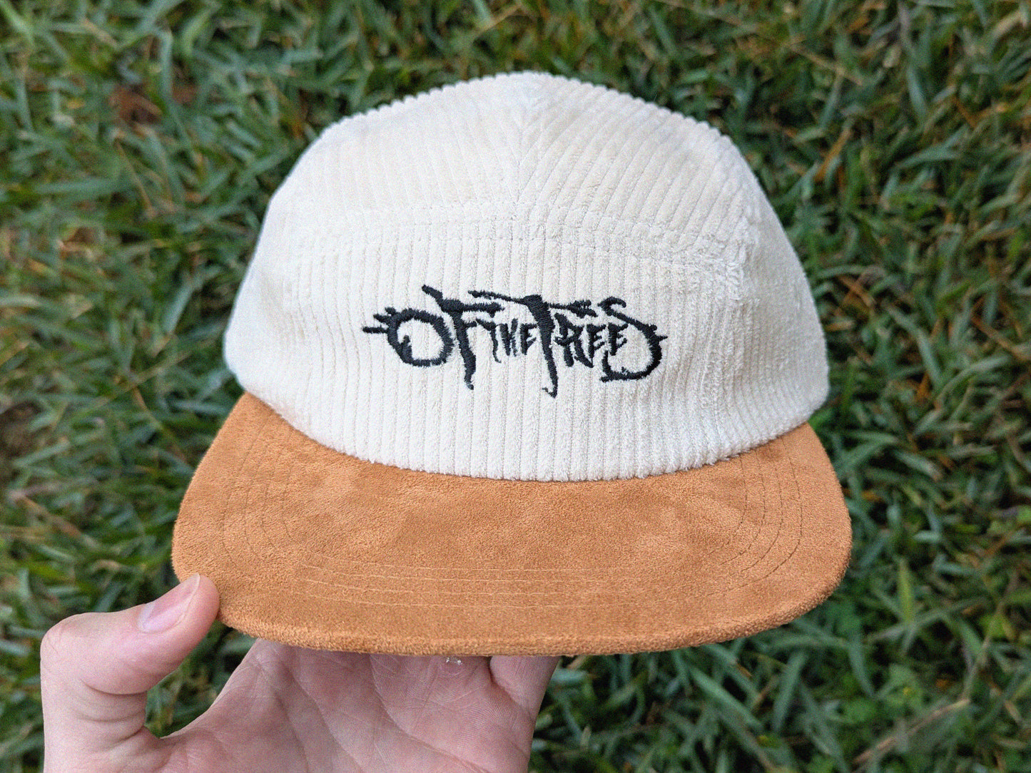 Of The Trees Embroidered Corduroy Hat - Rave Hat Rave Outfit Music Festival Hat Raver Gift EDM Hat Plur Rave Cap