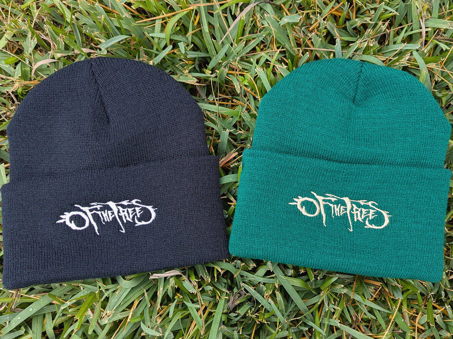 Of The Trees Embroidered Beanie - Rave Festival Wear EDM Plur Wook Hat - Bass Music Headwear Gift for Ravers Of The Trees Gift