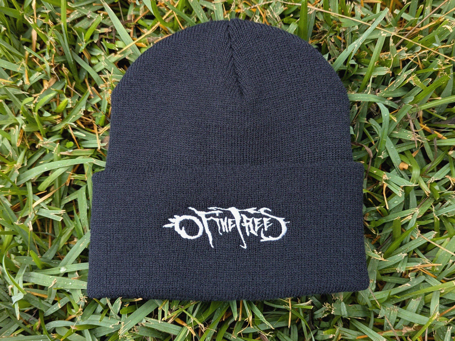 Of The Trees Embroidered Beanie - Rave Festival Wear EDM Plur Wook Hat - Bass Music Headwear Gift for Ravers Of The Trees Gift