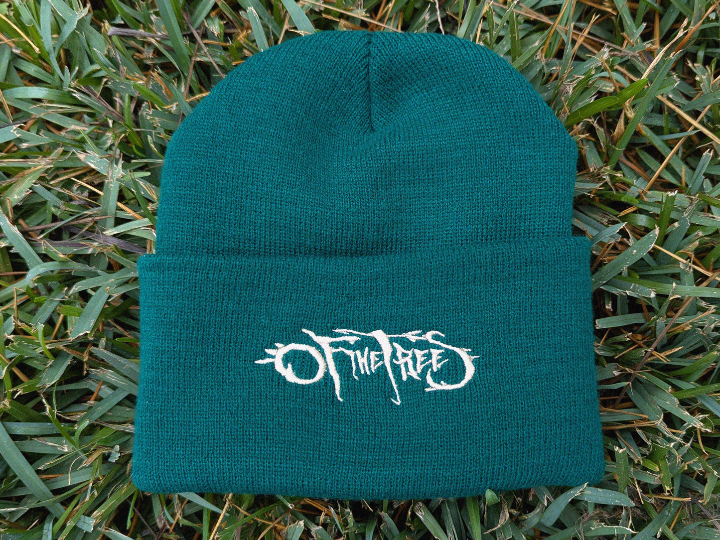 Of The Trees Embroidered Beanie - Rave Festival Wear EDM Plur Wook Hat - Bass Music Headwear Gift for Ravers Of The Trees Gift