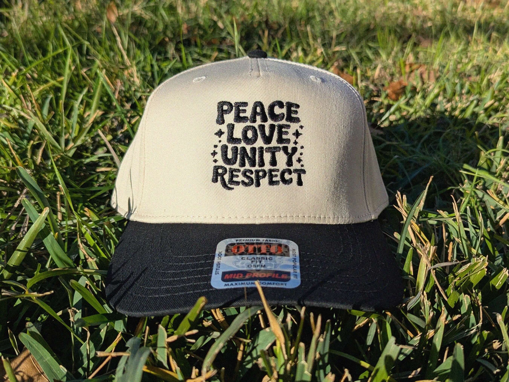 Peace love unity respect EDM rave trucker cap PLUR festival accessories