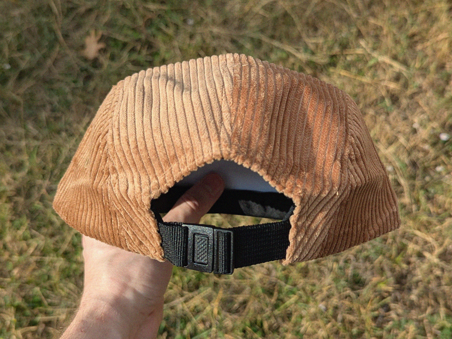 Peace Love and Wubz Embroidered Corduroy Hat - Flat Bill Adjustable Hat - Unisex Rave Hat Festival Hat EDM Outfit Accessory