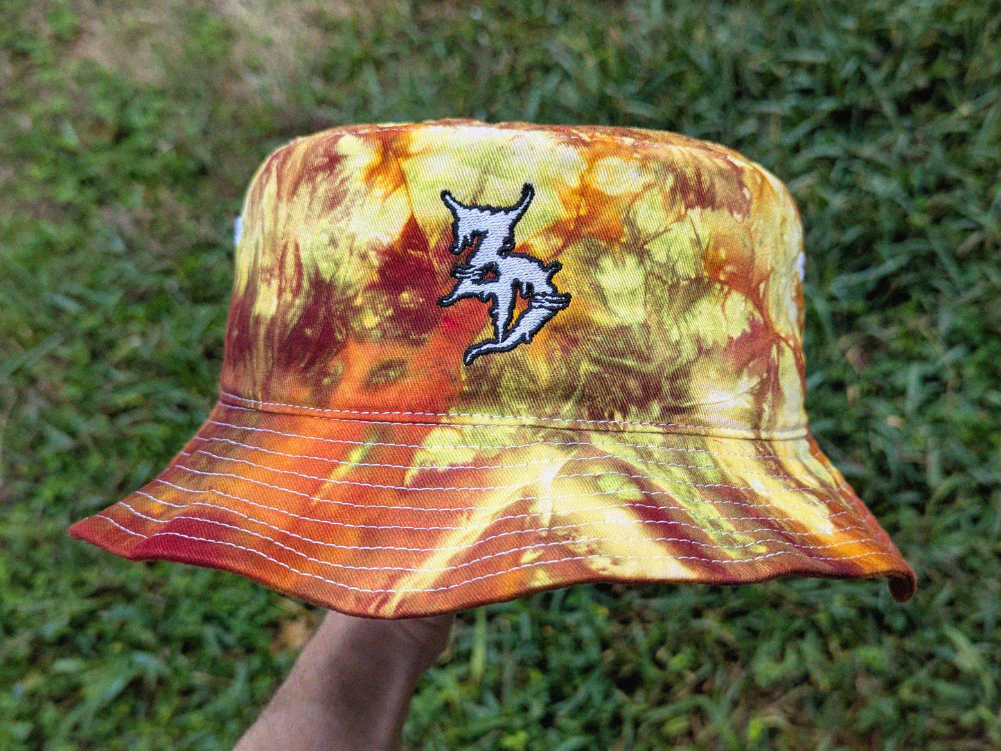 Zeds Dead - Embroidered Tie Dye Bucket Hat - Rave Outfit Accessory, Music Festival Gear, EDM Raver Hat, Festival Gift Zeds Dead Hat