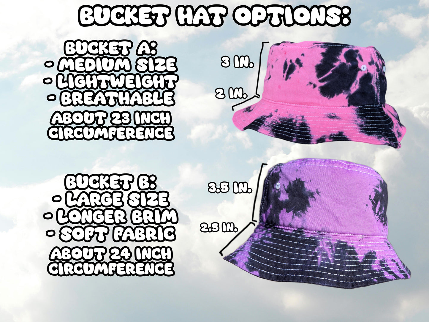 Third Eye Mushroom Tie Dye Bucket Hat - Rave Hat Raver Gift EDM Festival Psychedelic Trippy Hat