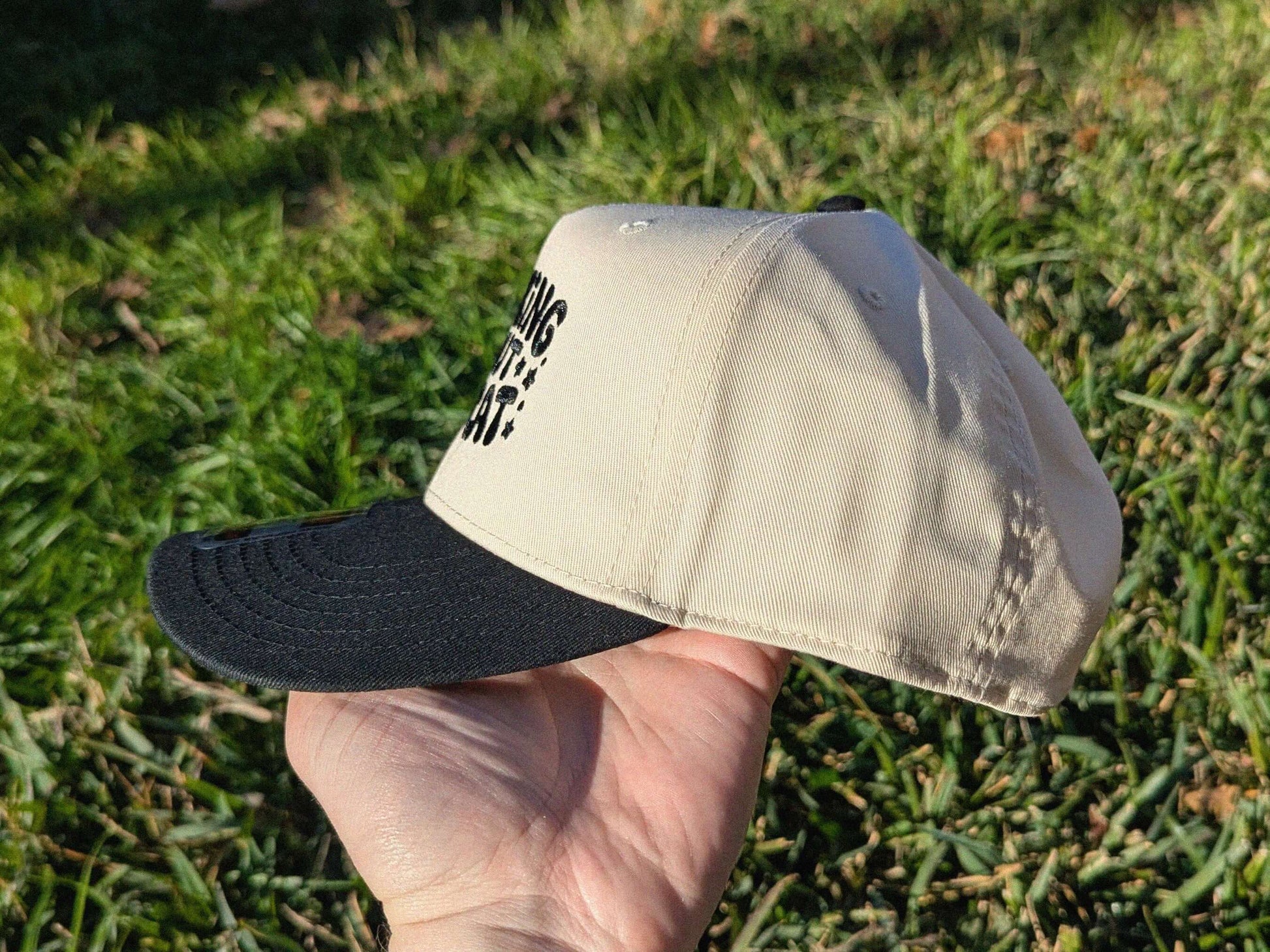 Music festival thinking about my cat design trucker hat rave headwear