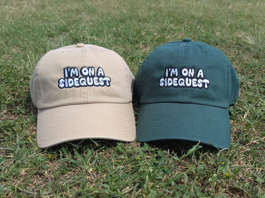 I'm On A Sidequest - '47 Brand Embroidered Baseball Hat - Unstructured Dad Hat Rave Outfit Music Festival Hat EDM Gift Sidequest Dad Hat