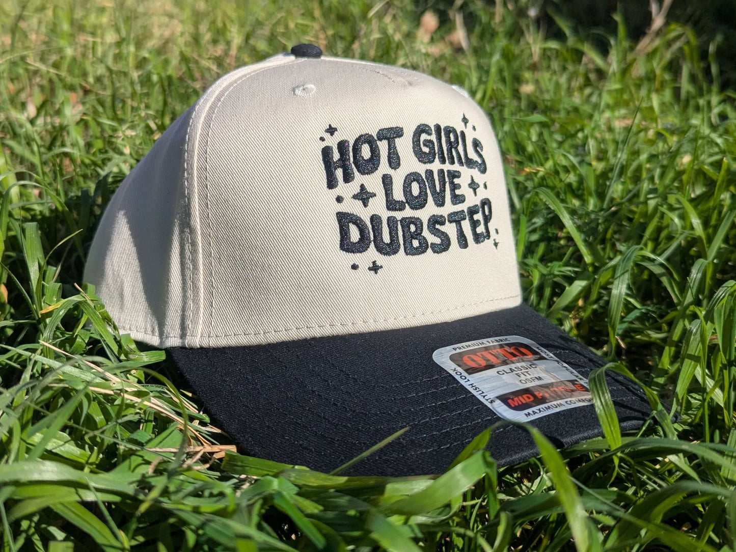 Hot girls love dubstep EDM rave trucker cap bass music festival accessories