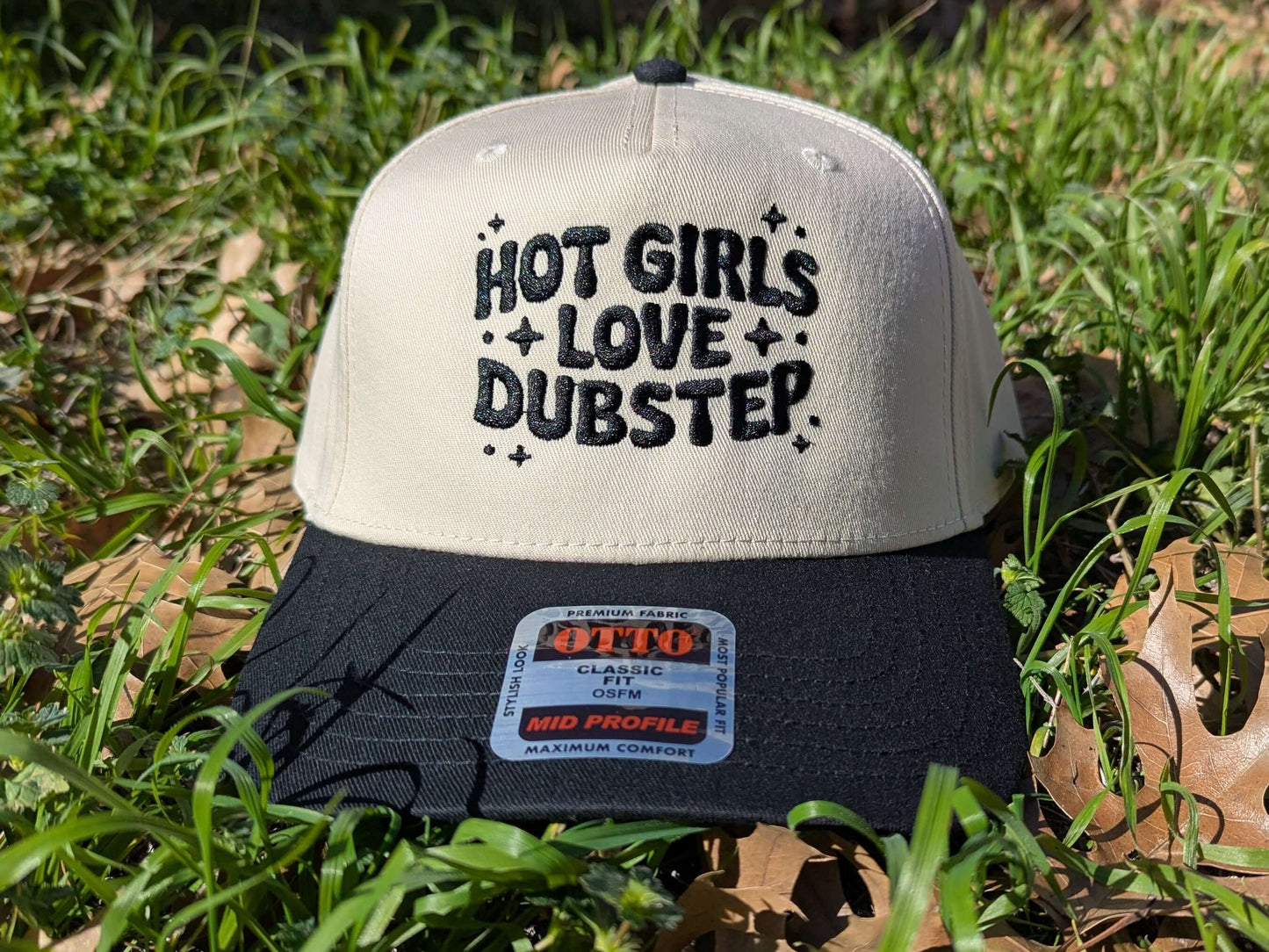 Tan and black hot girls love dubstep trucker cap rave festival hat OTTO
