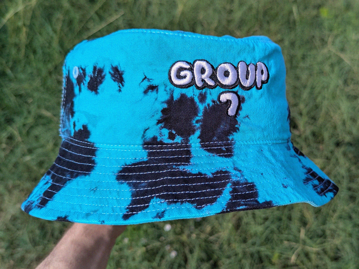 Group 7 - Embroidered Tie Dye Bucket Hat - Rave Outfit Accessory, Music Festival Gear, EDM Raver Hat, Festival Gift , Rave Girl Gift Rave Gifts