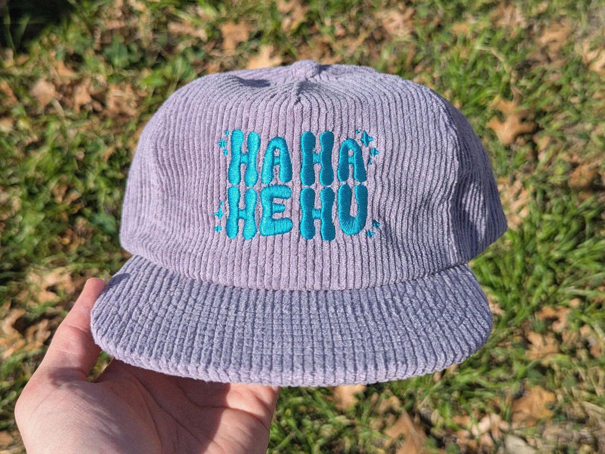 Music festival ha ha he hu corduroy cap