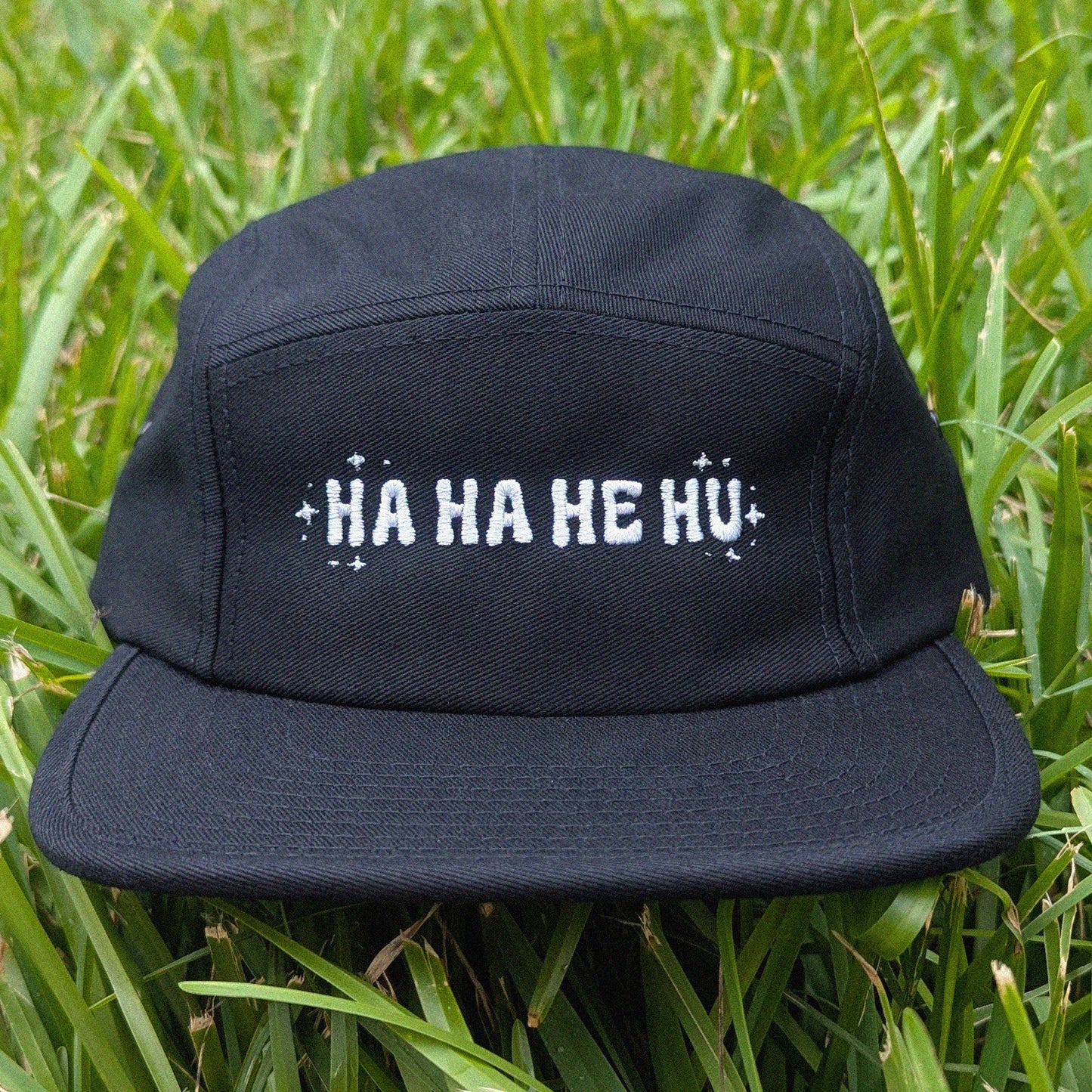 HA HA HE HU 5 Panel Cap
