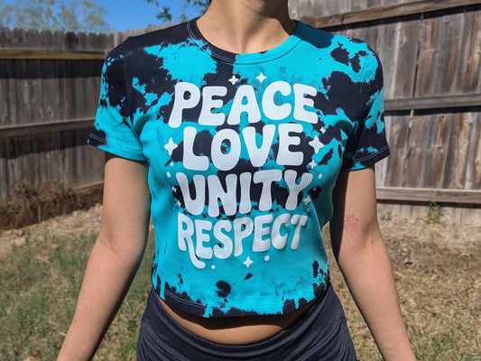 Peace Love Unity Respect Baby Tee