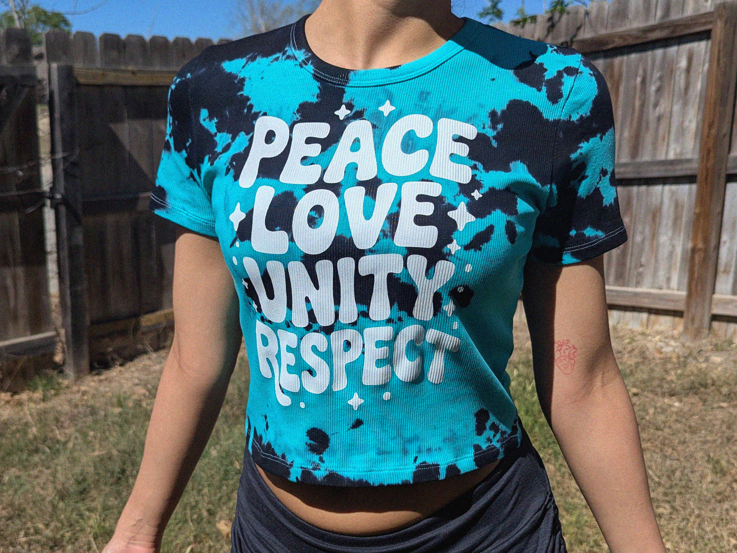 Peace Love Unity Respect Baby Tee