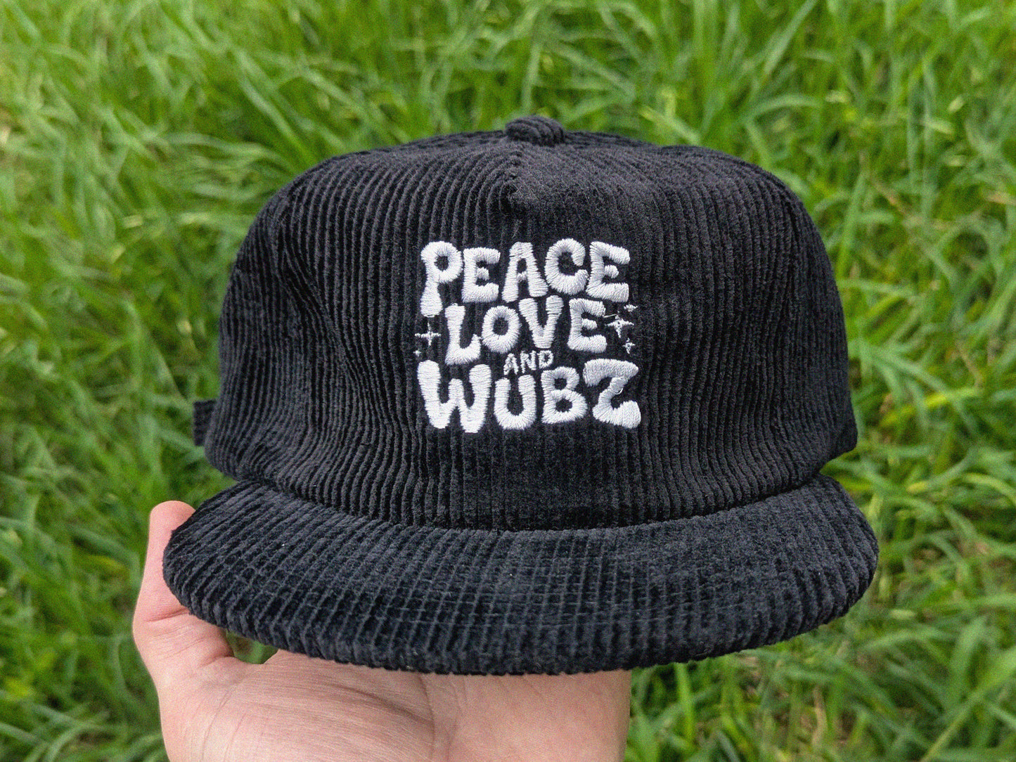 Peace Love and Wubz Corduroy Cap