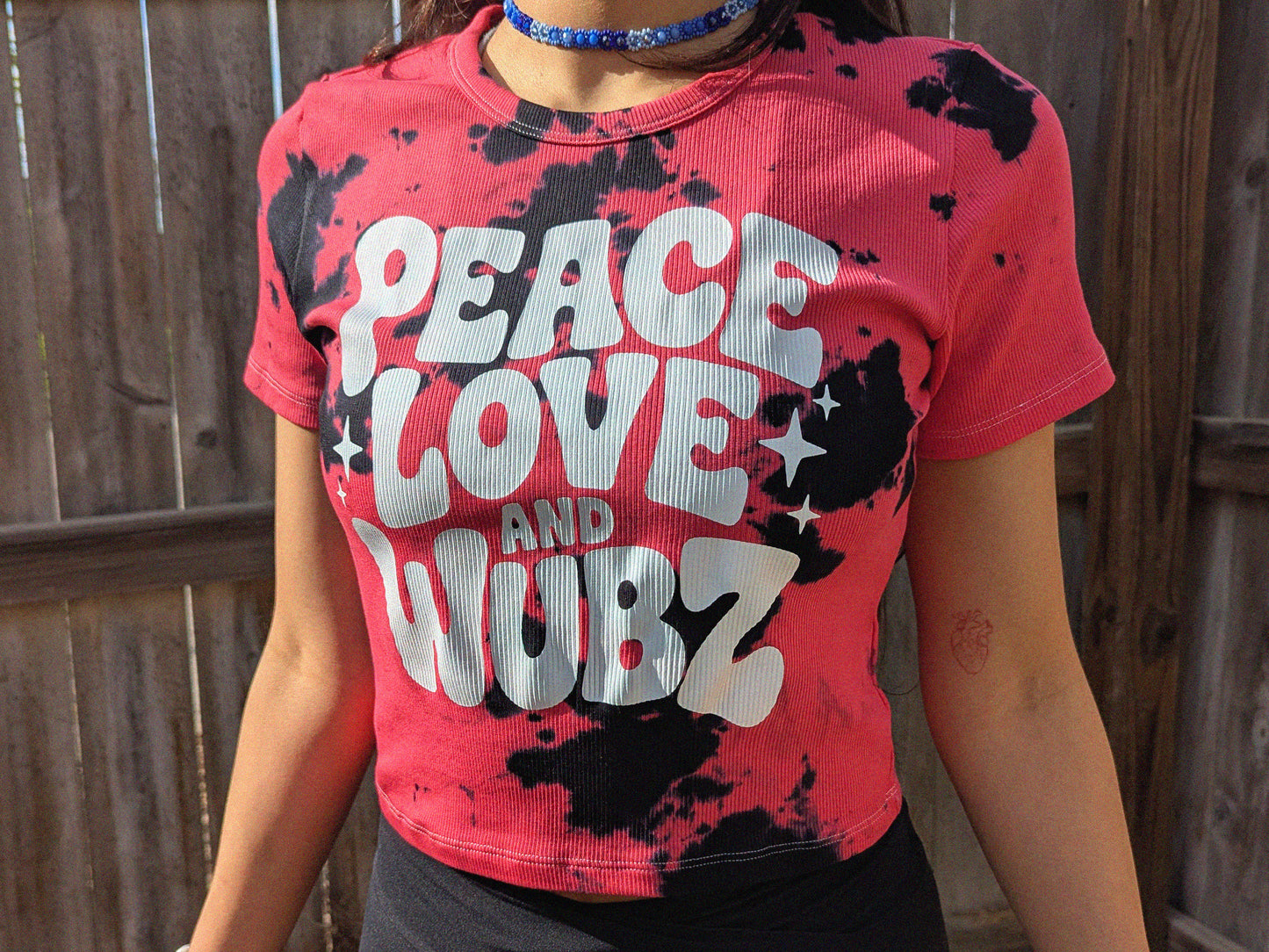 Peace Love and Wubz Baby Tee