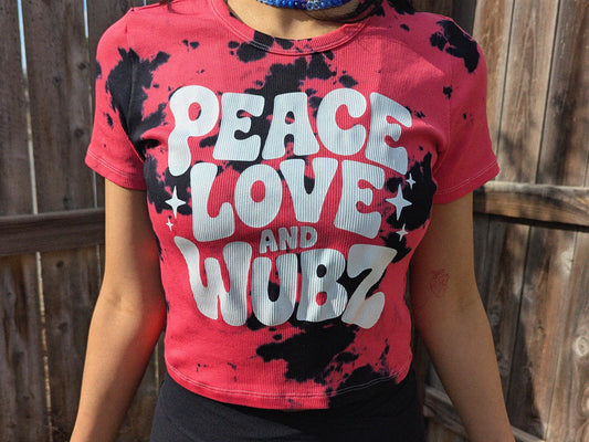 Peace Love and Wubz Baby Tee