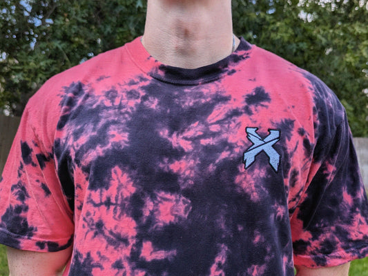 Excision Embroidered Tie Dye Shirt- Festival Outfit Rave Outfit Excision Shirt Festival Shirt Rave Gift Dubstep Tee Tie Dye