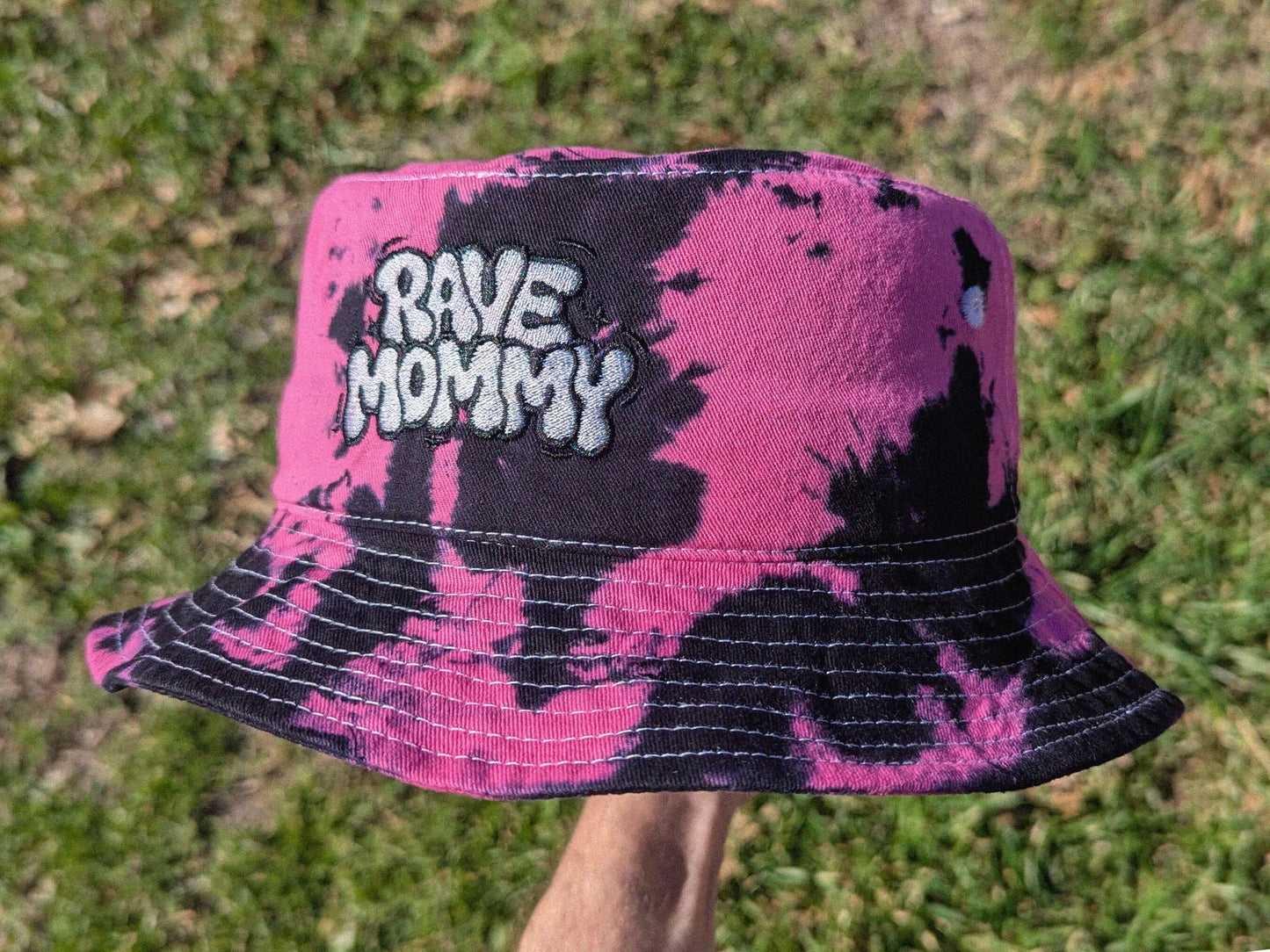 side view of rave mommy bucket hat