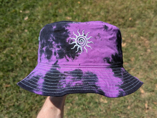 Sun - Embroidered Tie Dye Bucket Hat
