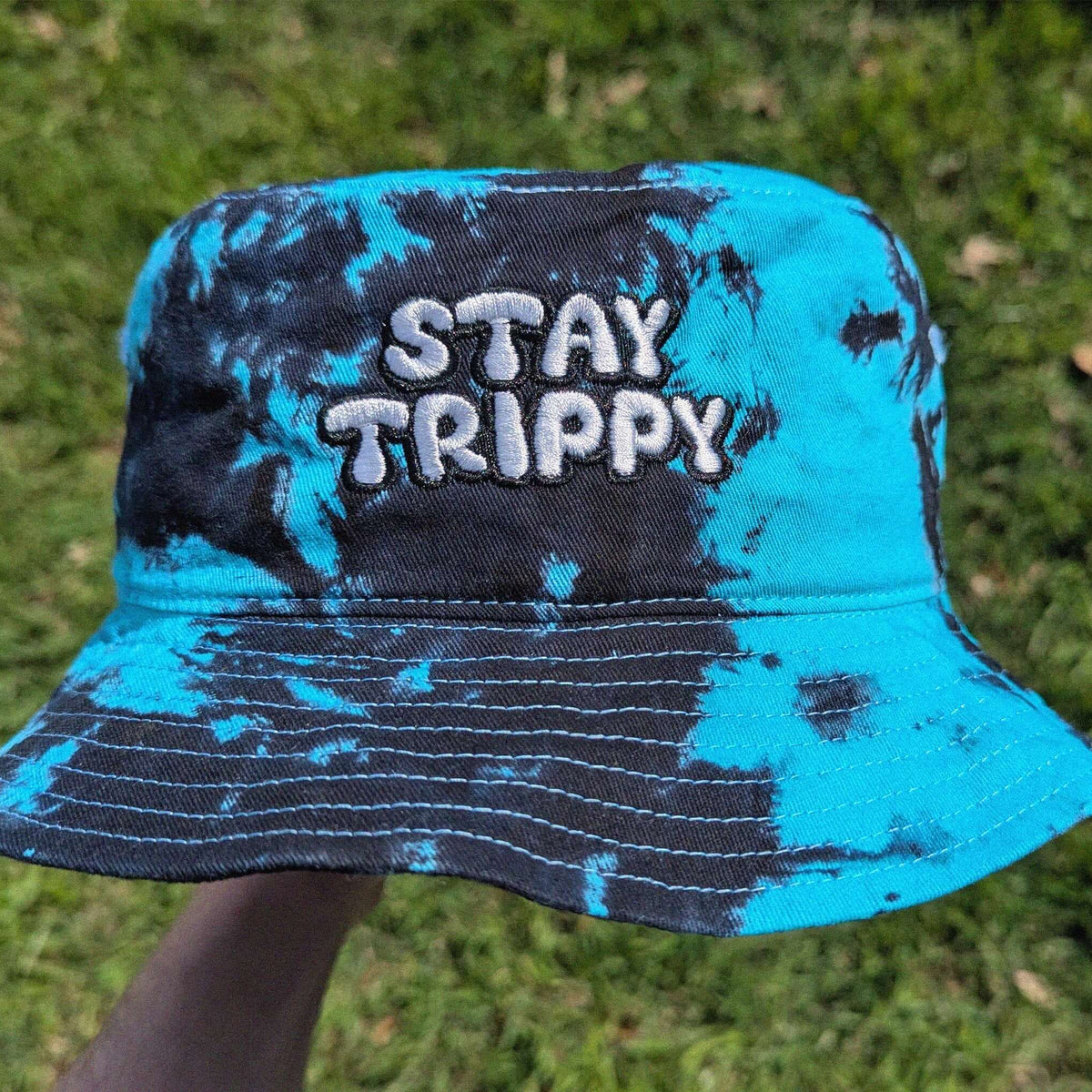 Steve Madden Reversible Tie Dye Bucket Hat | Festival Streetwear Y2K Double Face Gray Tribal Bucket Hat – Y2K Style Reversible  main image 4