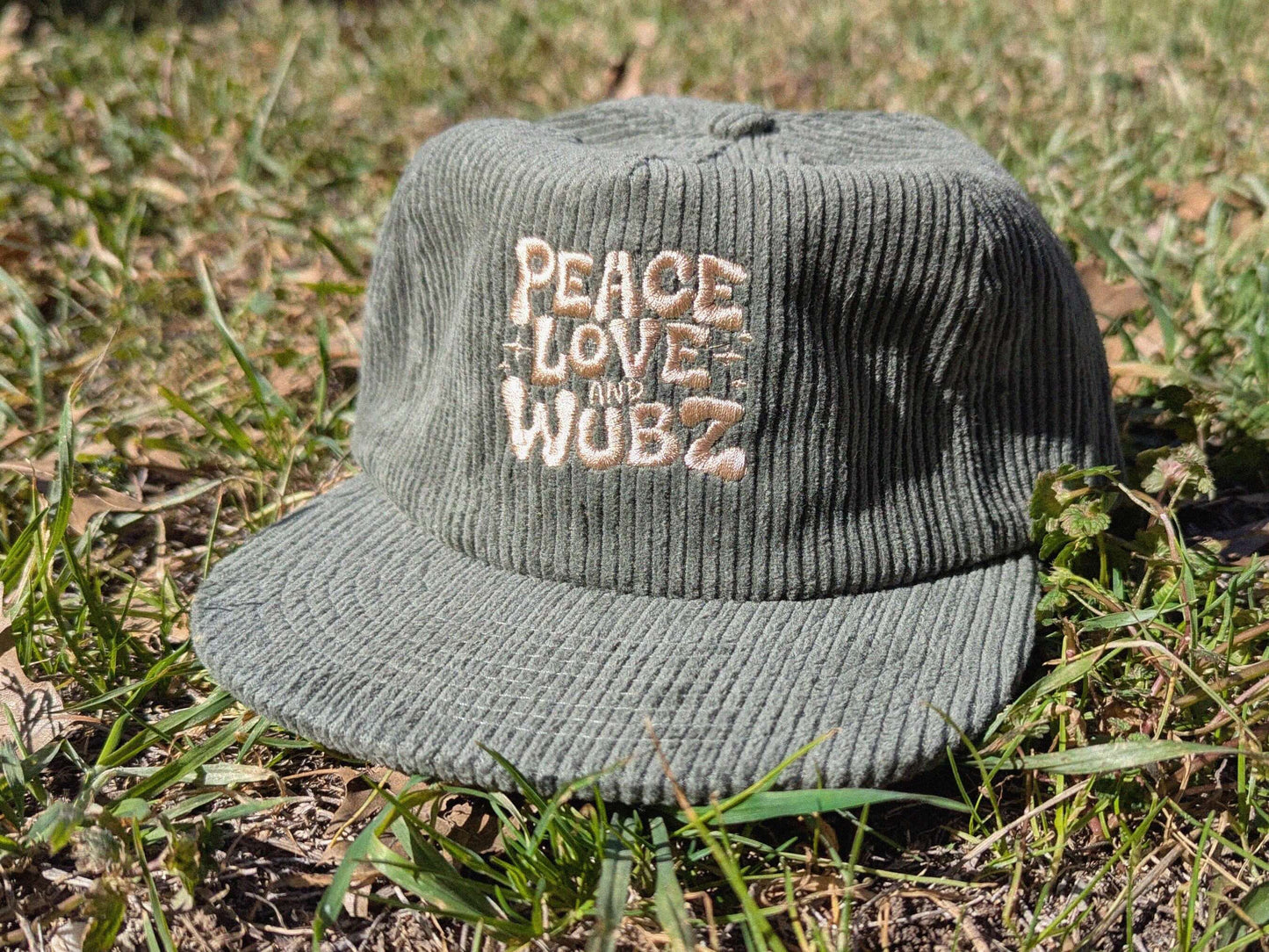 Peace Love and Wubz Corduroy Cap