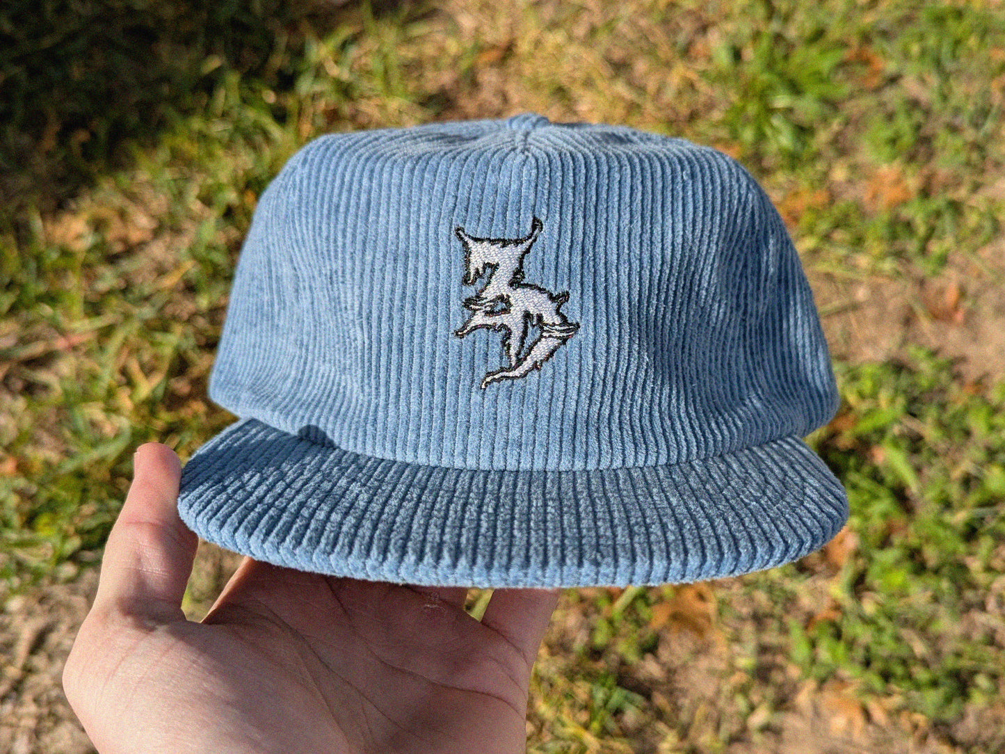 Zeds Dead Embroidered Corduroy Hat - Rave Hat Rave Outfit Music Festival Hat Raver Gift EDM Dubstep Hat Plur Sprout Me Cap Rave Gear