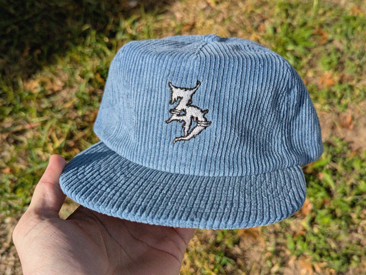 Zeds Dead Embroidered Corduroy Hat - Rave Hat Rave Outfit Music Festival Hat Raver Gift EDM Dubstep Hat Plur Sprout Me Cap Rave Gear