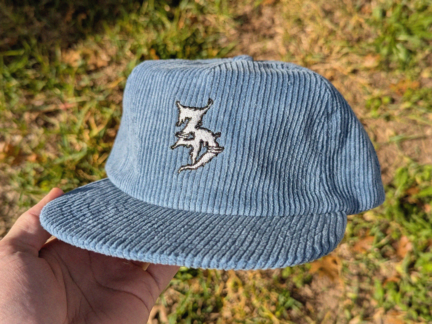 Zeds Dead Embroidered Corduroy Hat - Rave Hat Rave Outfit Music Festival Hat Raver Gift EDM Dubstep Hat Plur Sprout Me Cap Rave Gear